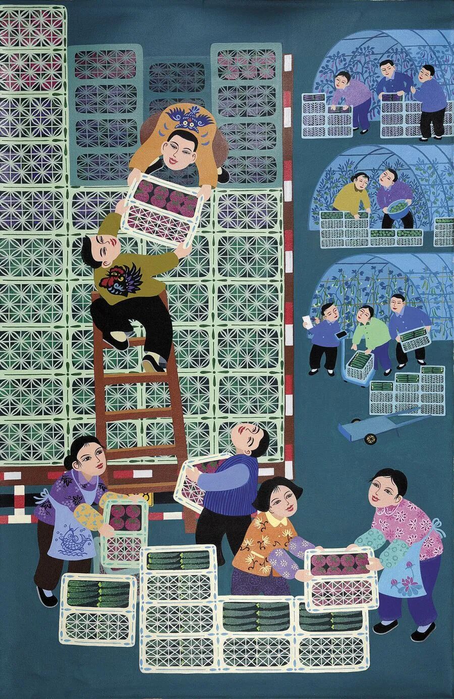 《勤劳致富奔小康》——张新亮作品