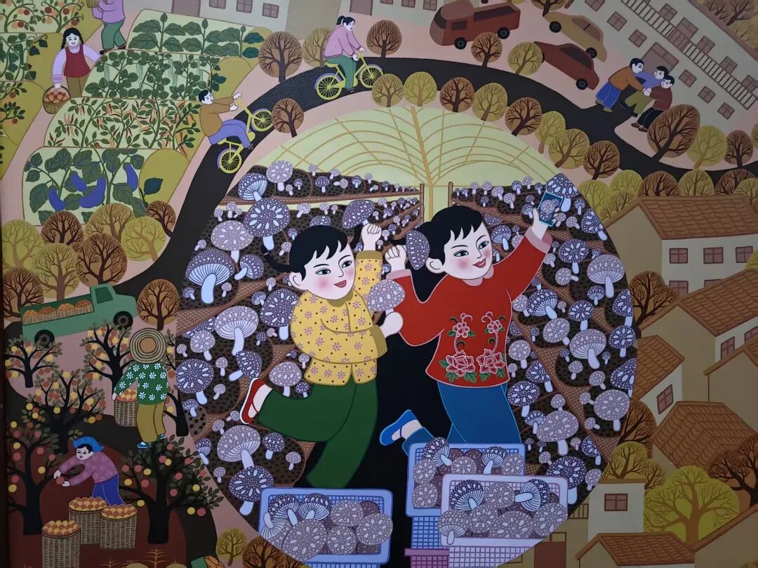 《致富路上项目多》——张淑苹作品