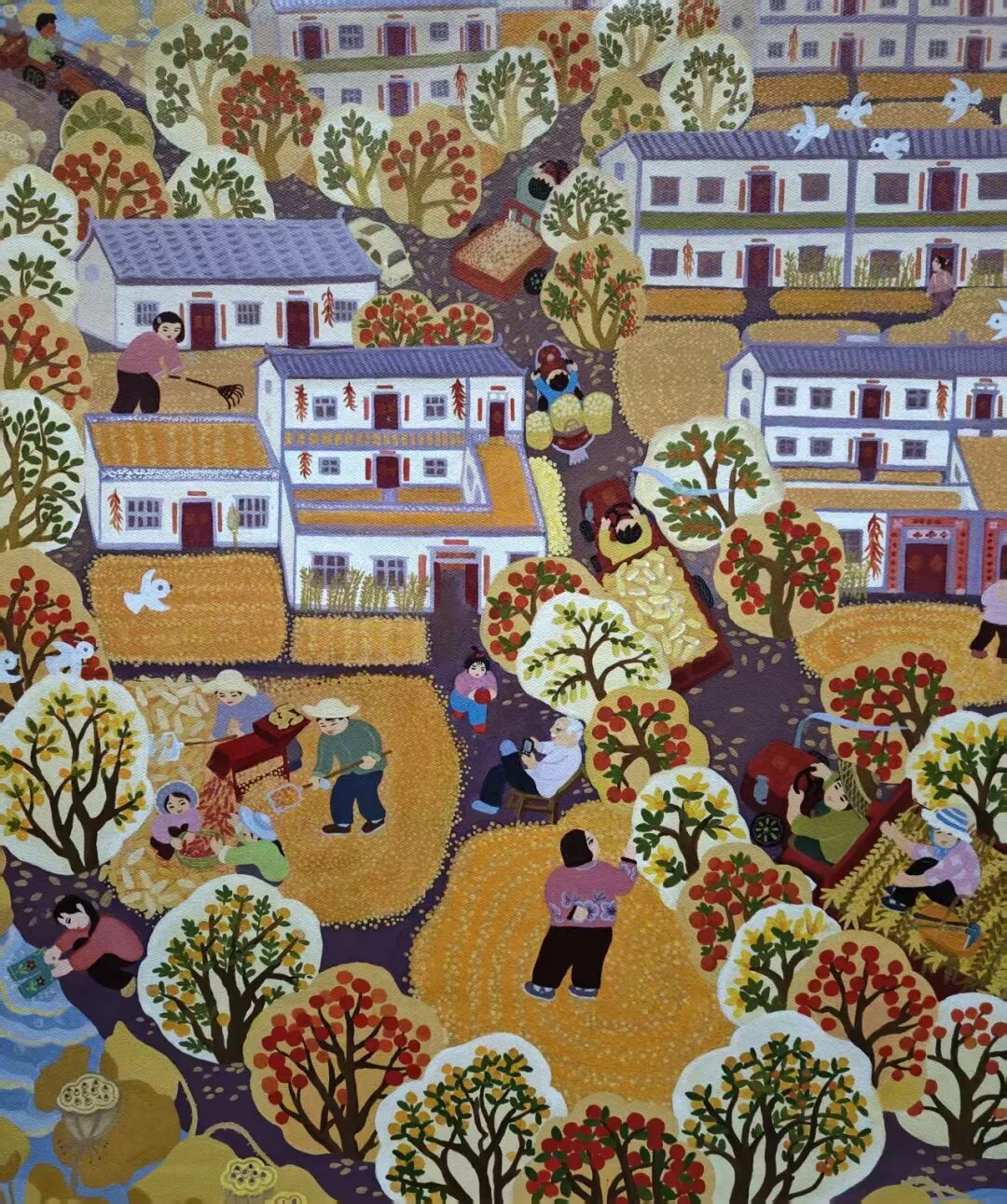 《小村金秋》——胡秀茹作品